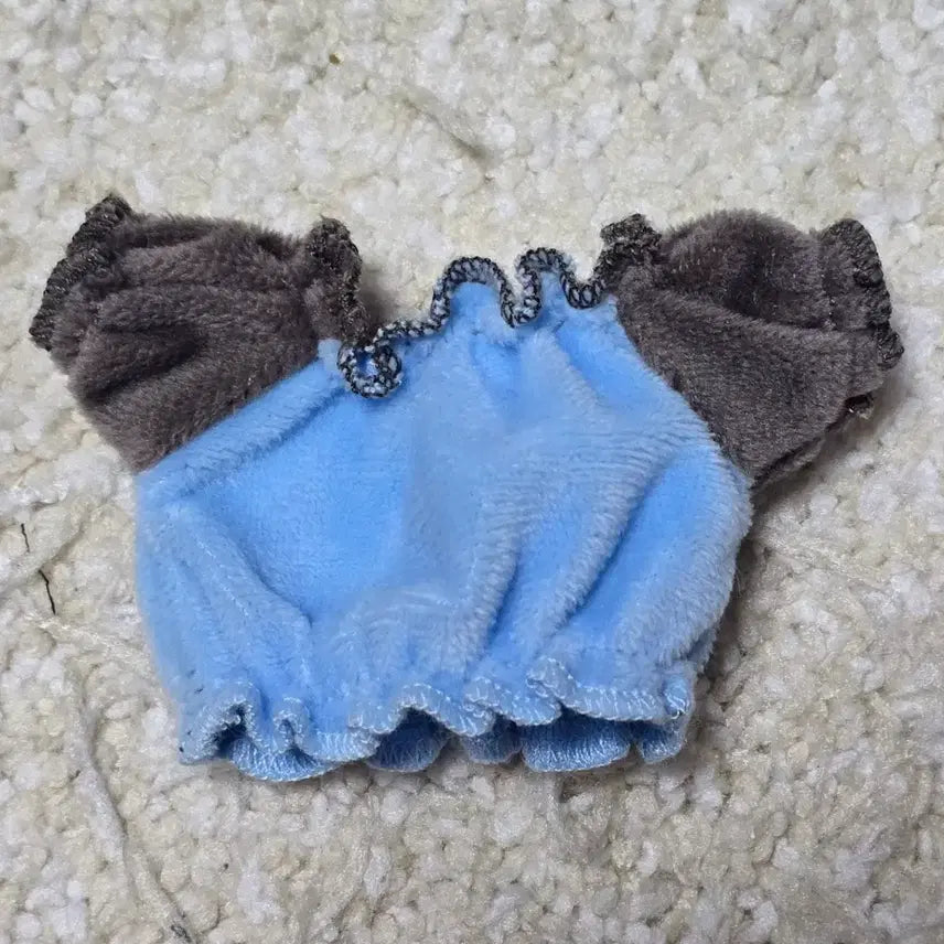 [BUNJANG] 10cm Doll Pleated Dress - Blue / 10cm 인형옷 주름핏 원피스 블루