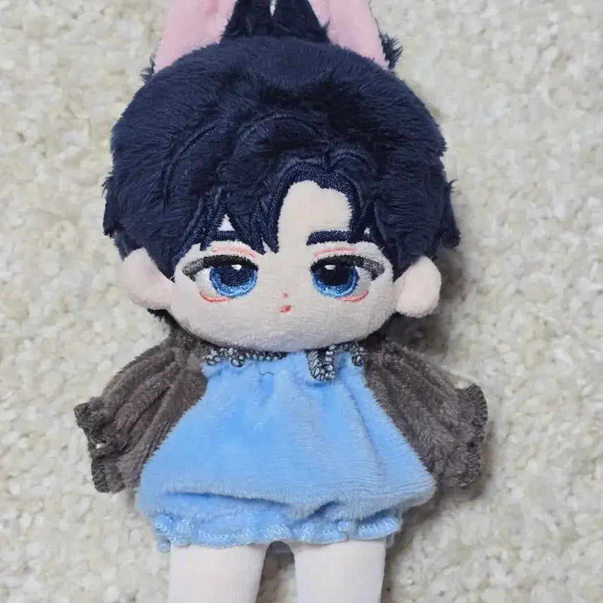 [BUNJANG] 10cm Doll Pleated Dress - Blue / 10cm 인형옷 주름핏 원피스 블루