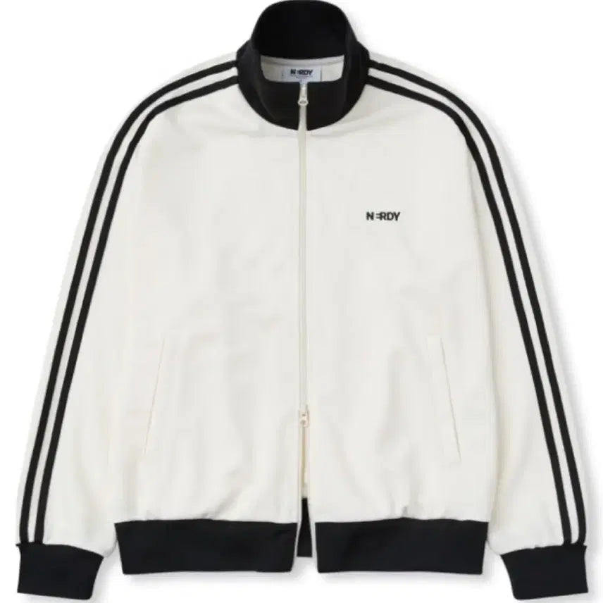 [BUNJANG] Nerdy NY Track Top White/Black Cream Jersey M / 널디 NY 트랙탑 화이트/블랙 크림 져지 M 판매