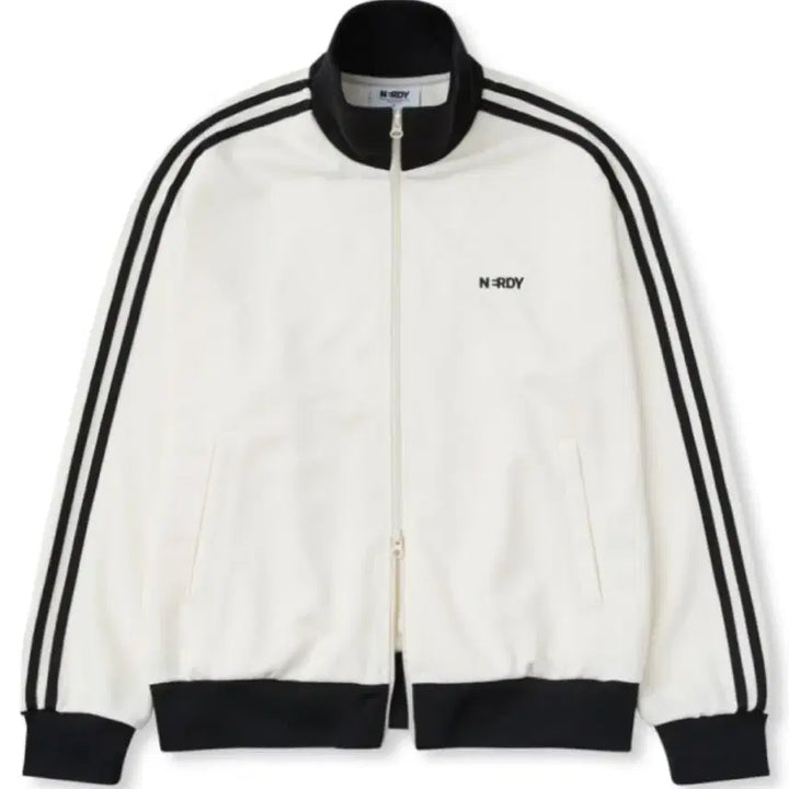 [BUNJANG] Nerdy NY Track Top White/Black Cream Jersey M / 널디 NY 트랙탑 화이트/블랙 크림 져지 M 판매