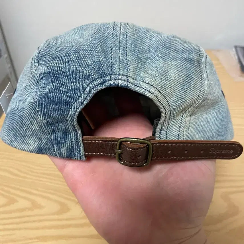 [BUNJANG] Supreme Washed Chino Camp Cap - Dirty Indigo / (새상품) 슈프림 워시드 치노 캠프캡 더티 인디고