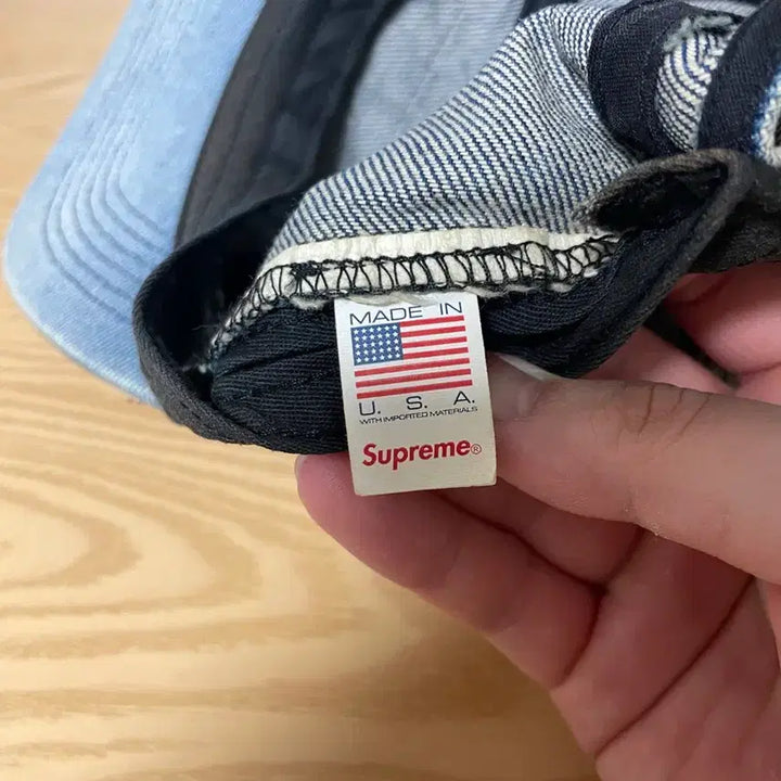 [BUNJANG] Supreme Washed Chino Camp Cap - Dirty Indigo / (새상품) 슈프림 워시드 치노 캠프캡 더티 인디고