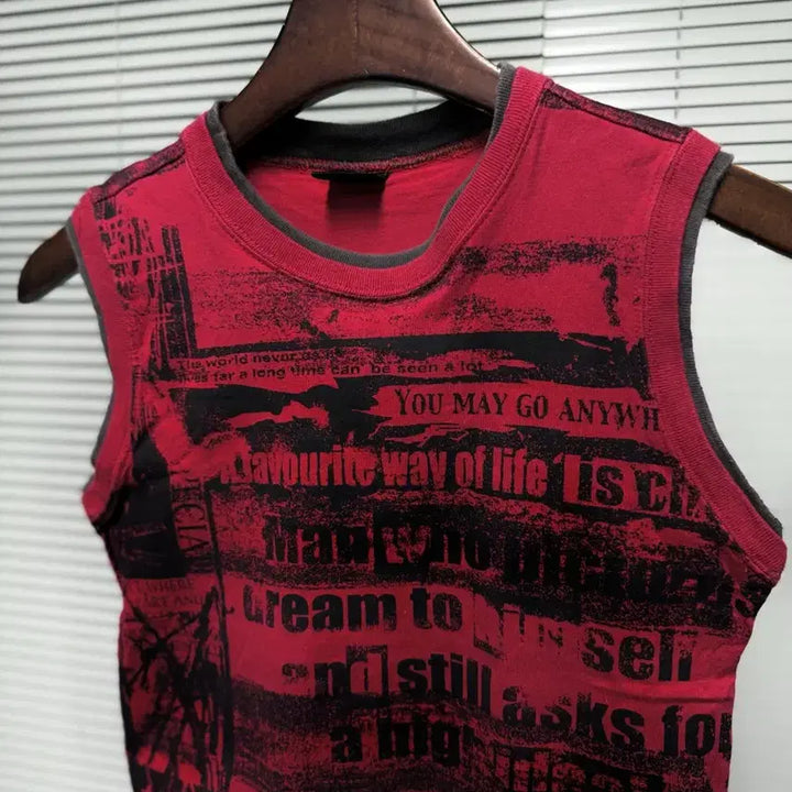 [BUNJANG] grigri Double Sleeveless Vest / grigri 더블 슬리브리스