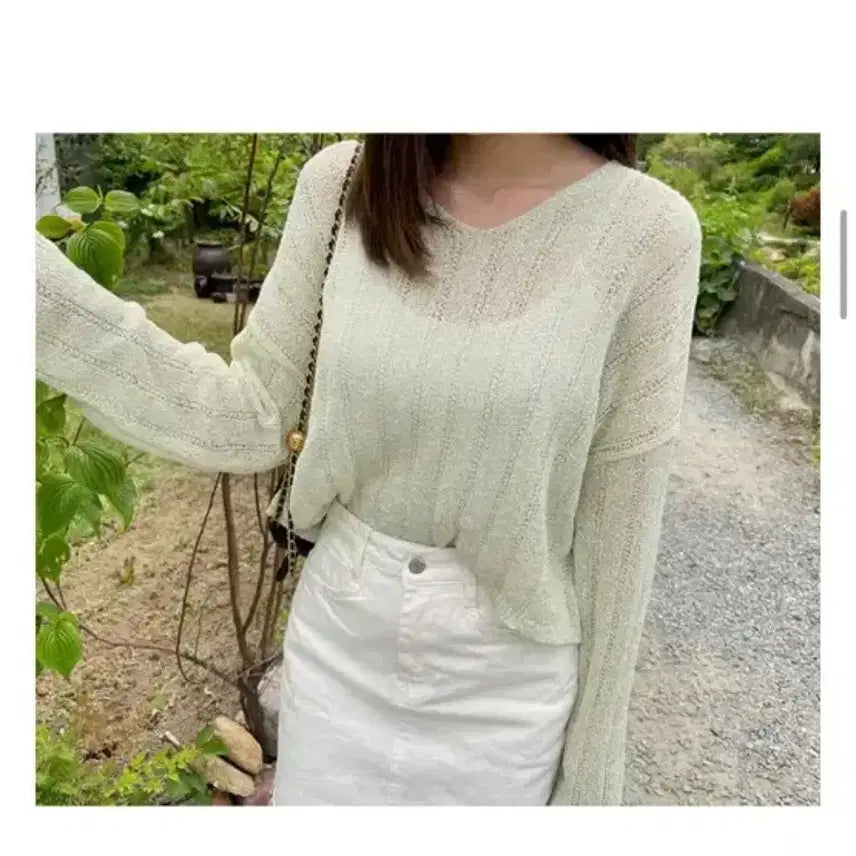 [BUNJANG] Liri &amp; Co Summer Knit Crop Top / 리리앤코 여름 니트 3사이즈