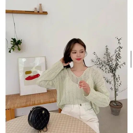 [BUNJANG] Liri &amp; Co Summer Knit Crop Top / 리리앤코 여름 니트 3사이즈