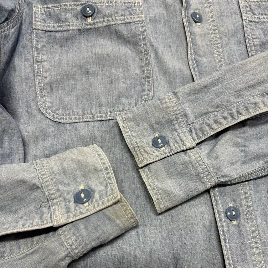 [BUNJANG] Orslow Chambray Grunge Fading Work Shirt / 오어슬로우 샴브레이 그런지 페이딩 워크 셔츠 2