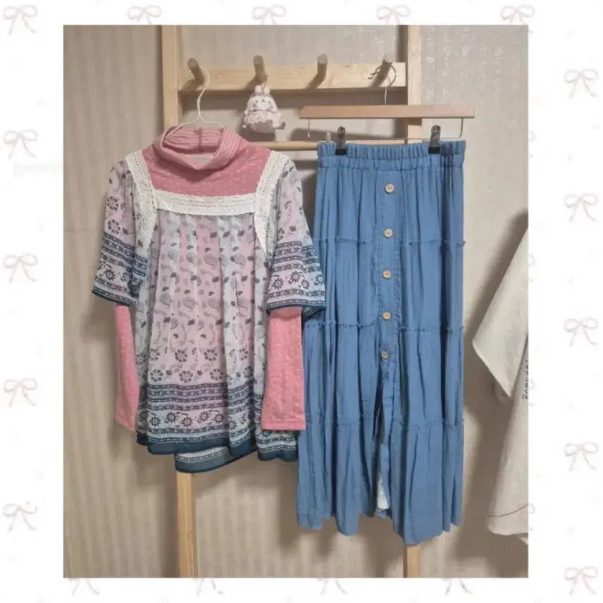 [BUNJANG] Vintage Hagumi Mori Girl Outfit Set / 빈티지 하구미모리걸