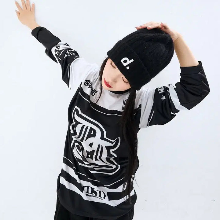 [BUNJANG] Duckdive Old School Symbol Mesh Long Sleeve Black T-Shirt L / 덕다이브 올드스쿨 심볼 메쉬 롱슬리브 블랙 긴팔 티셔츠 L