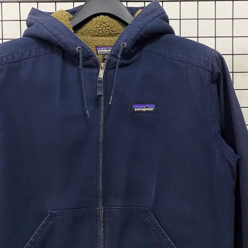 [BUNJANG] Patagonia Organic Cotton Canvas Hooded Fleece Work Jacket / <L> 파타고니아 오가닉코튼 캔버스 후드 플리스 워크 자켓