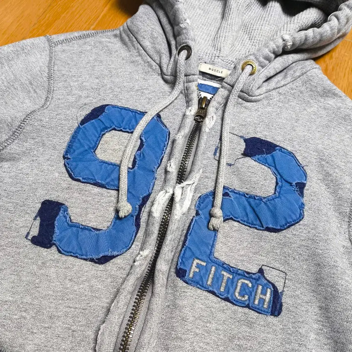 [BUNJANG] Abercrombie Distressed Hoodie Zip-up / [XL] 아베크롬비(Abercrombie) 디스트로이드 후드집업