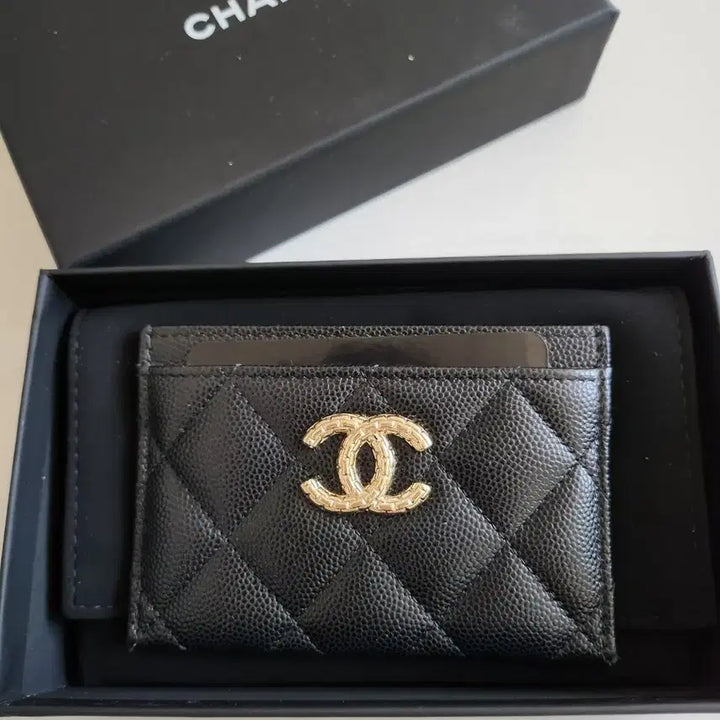 [BUNJANG] Chanel Caviar Card Wallet Black / 샤넬 캐비어 카드지갑 블랙