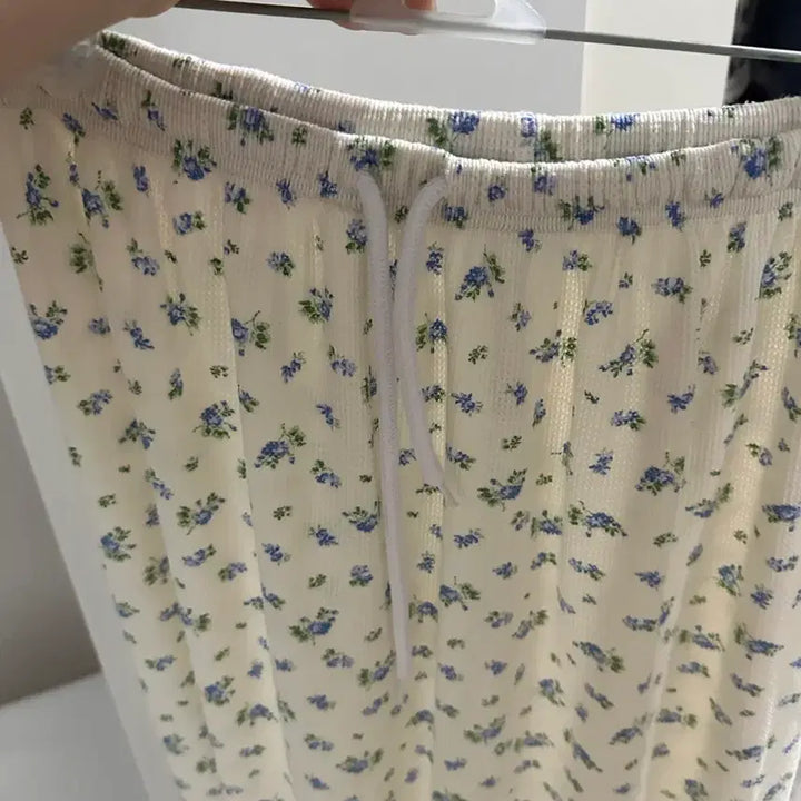 [SOLD OUT] 플라워 패턴 꽃무늬 롱스커트