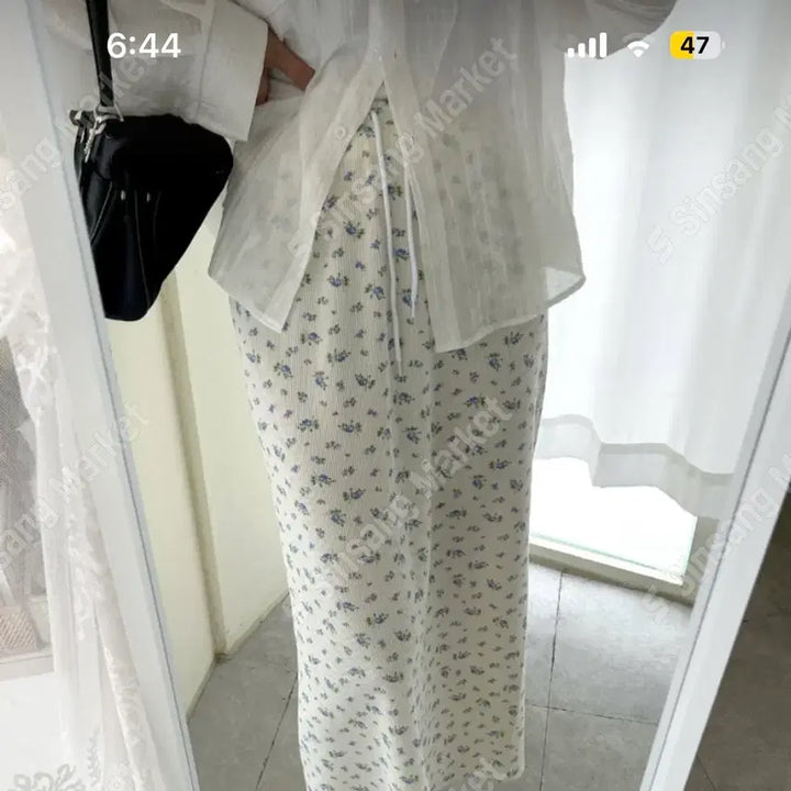 [SOLD OUT] 플라워 패턴 꽃무늬 롱스커트
