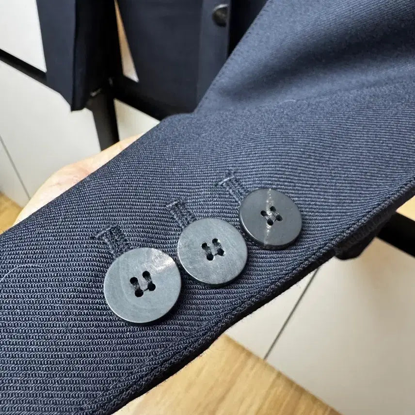 [BUNJANG] Wooyoungmi Navy Wool Blazer / 우영미 네이비 울 블레이져