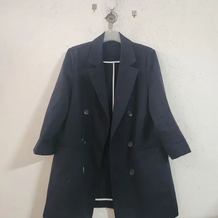 [BUNJANG] Navy Double Button Jacket / 네이비 더블 버튼 자켓
