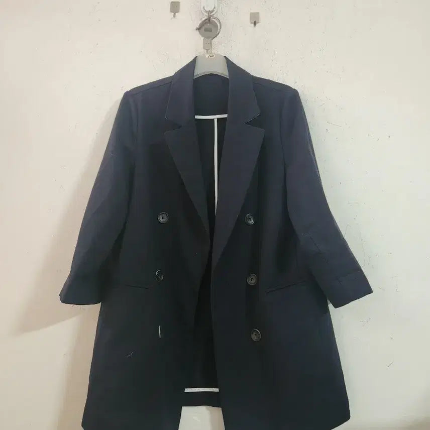 [BUNJANG] Navy Double Button Jacket / 네이비 더블 버튼 자켓