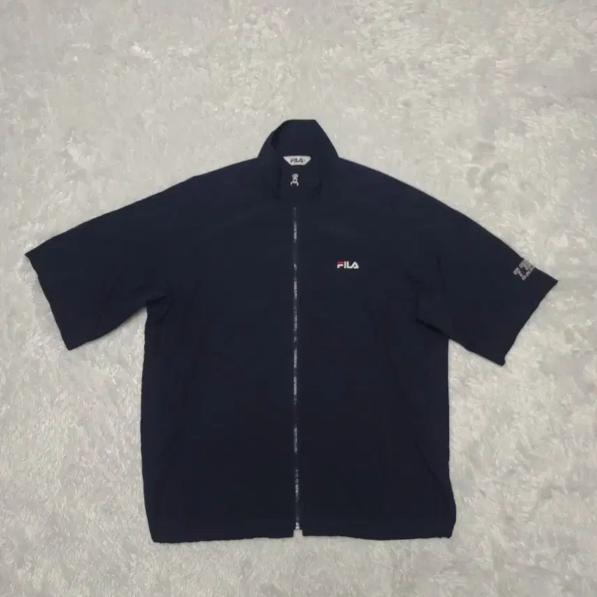 [BUNJANG] Fila Navy Zip-Up Windbreaker 100 / 휠라 집업 바람막이 100