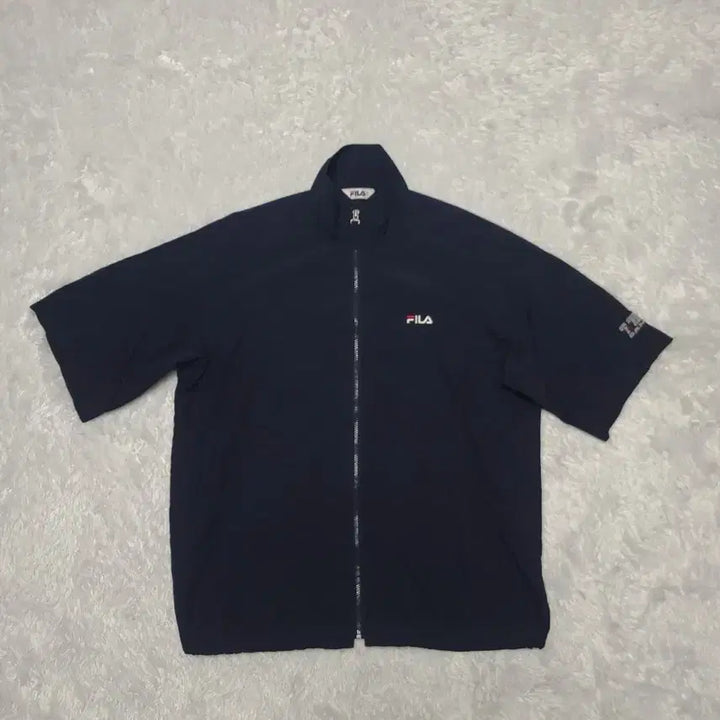 [BUNJANG] Fila Navy Zip-Up Windbreaker 100 / 휠라 집업 바람막이 100