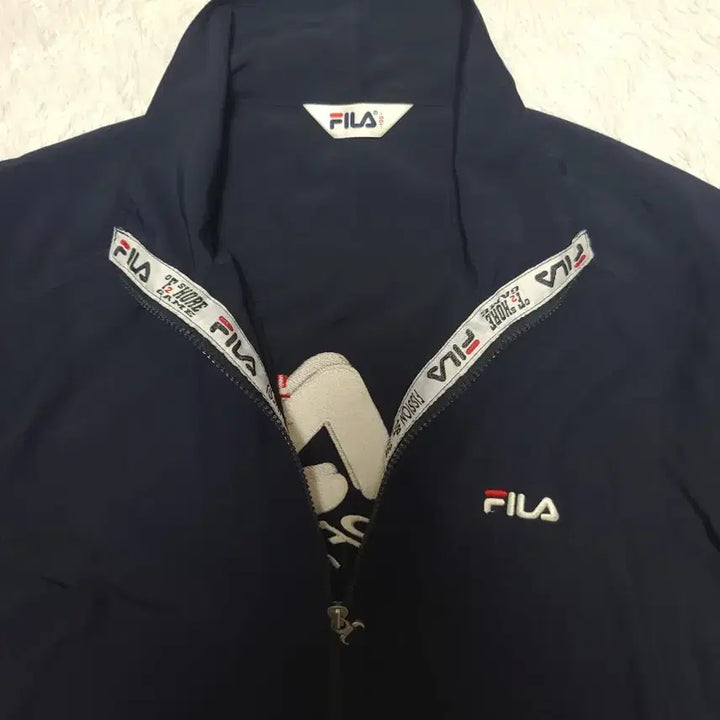[BUNJANG] Fila Navy Zip-Up Windbreaker 100 / 휠라 집업 바람막이 100