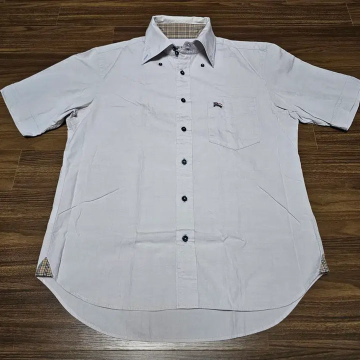[BUNJANG] Burberry Black Label Short Sleeve Shirt / Burberry, 버버리 블랙 라벨 반팔 셔츠 (2, 가단 55cm)
