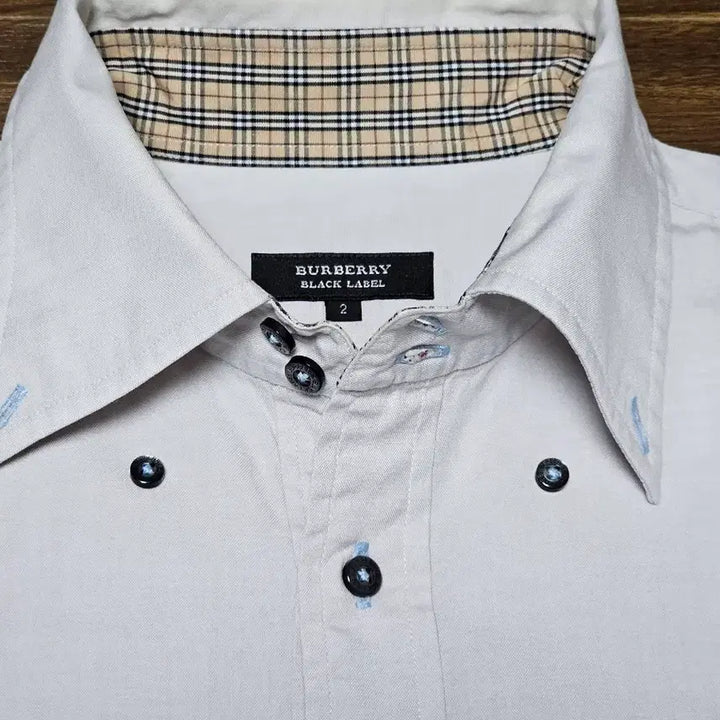 [BUNJANG] Burberry Black Label Short Sleeve Shirt / Burberry, 버버리 블랙 라벨 반팔 셔츠 (2, 가단 55cm)