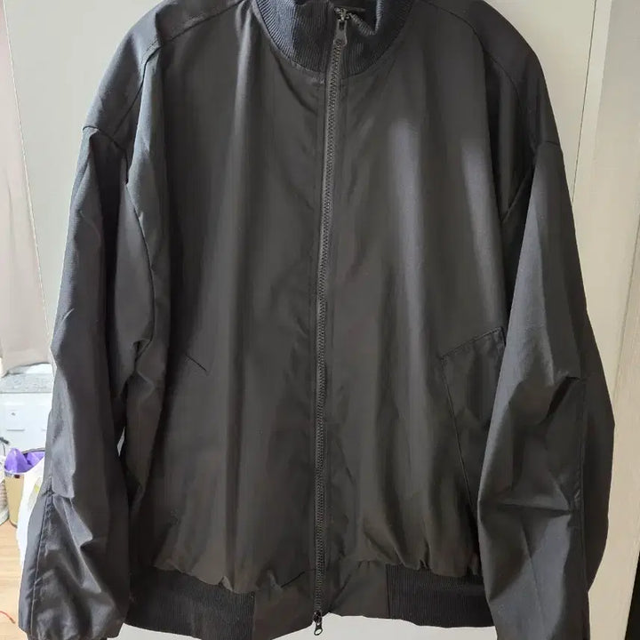 [BUNJANG] Black Basic Bomber Jacket / 블랙 기본 스타일 봄버 자켓