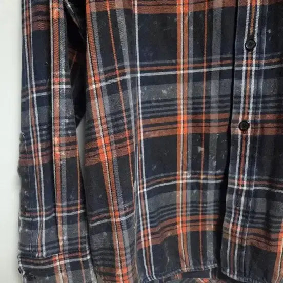 [BUNJANG] Juun.J Island Orange Checkered Shirt / 준지 아일랜드 오렌지 44