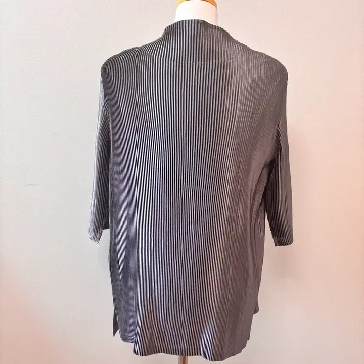 [BUNJANG] Pleats Gray Silver Jacket Set / 플리츠 그레이 은갈치 자켓 세트