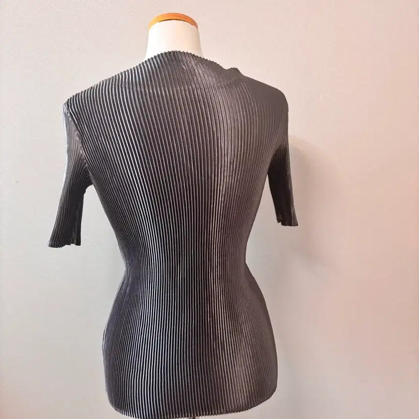 [BUNJANG] Pleats Gray Silver Jacket Set / 플리츠 그레이 은갈치 자켓 세트