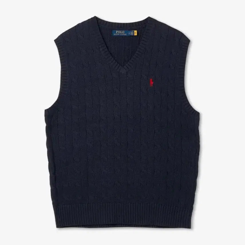 [BUNJANG] Polo Ralph Lauren Knit Vest Navy M Size / 폴로 랄프로렌 니트 베스트 네이비 M사이즈 판매