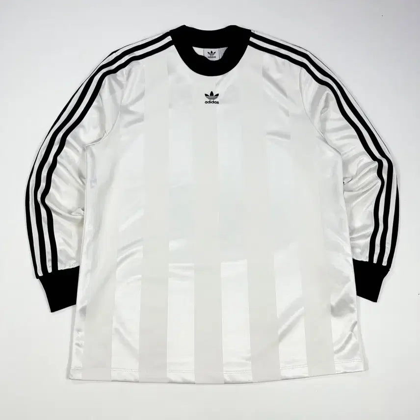 [BUNJANG] Adidas Center Logo Three-Stripe Football Training Long Sleeve / (M) 아디다스 센터로고 삼선 풋볼 트레이닝 롱슬리브