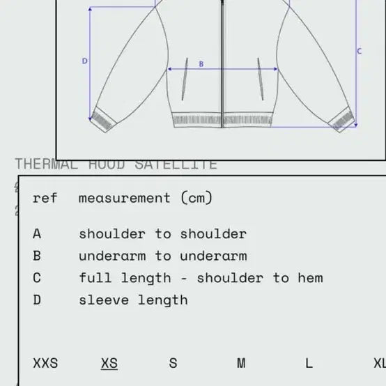 [BUNJANG] Entire Studios SATELLITE Thermal Hoodie XS / 엔타이어 스튜디오 써멀 후드집업 SATELLITE xs사이즈