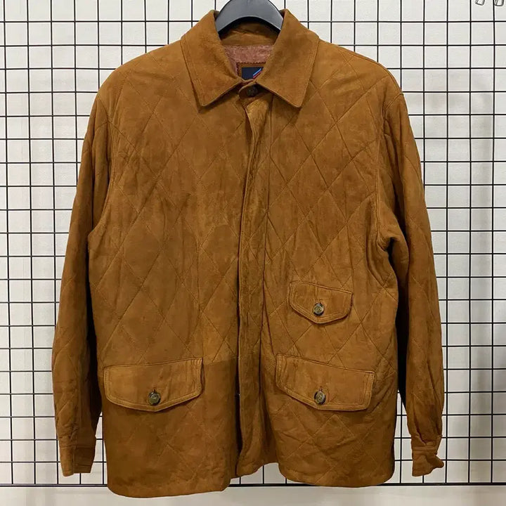 [BUNJANG] Vintage 90s XL Leather Quilted Jacket / <XL> 90s 빈티지 양가죽 퀼팅 자켓