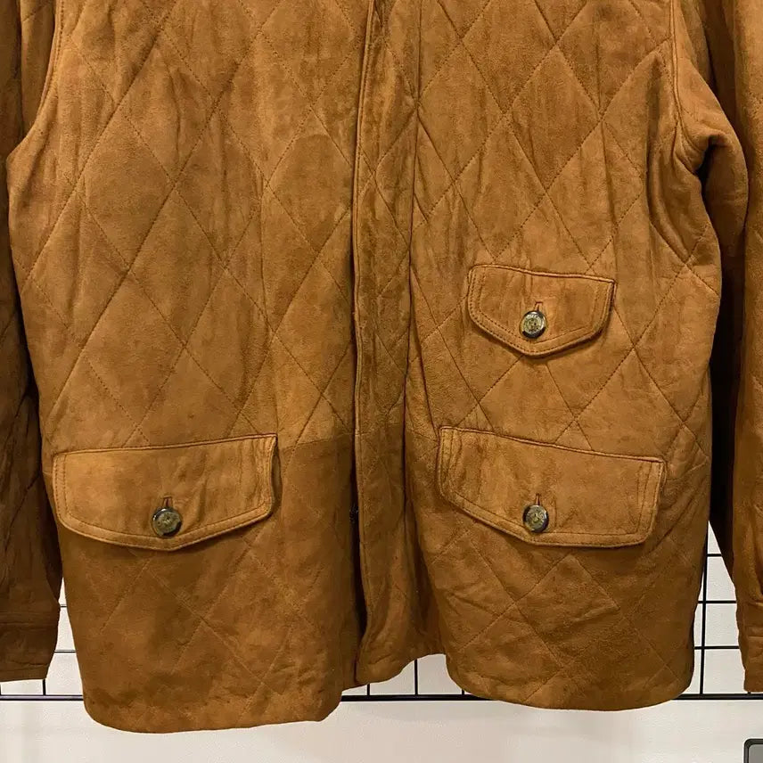 [BUNJANG] Vintage 90s XL Leather Quilted Jacket / <XL> 90s 빈티지 양가죽 퀼팅 자켓