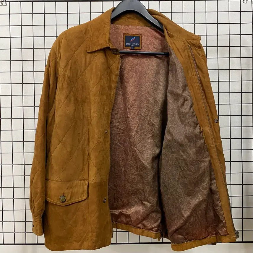 [BUNJANG] Vintage 90s XL Leather Quilted Jacket / <XL> 90s 빈티지 양가죽 퀼팅 자켓