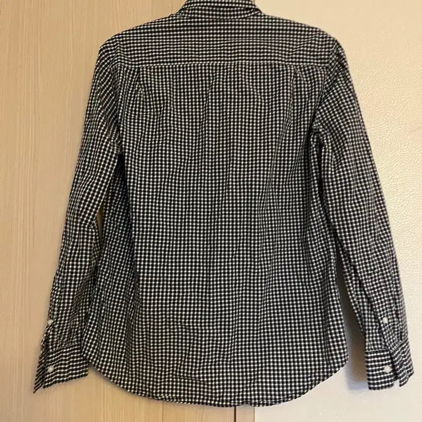 [BUNJANG] Nix Gingham Check Shirt / Nix 85 깅엄 체크 남방 네이비 화이트