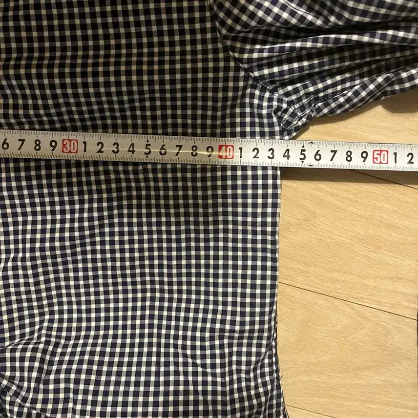 [BUNJANG] Nix Gingham Check Shirt / Nix 85 깅엄 체크 남방 네이비 화이트