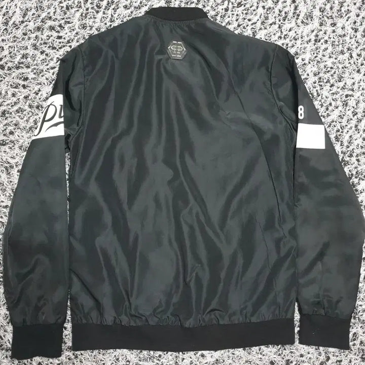 [BUNJANG] Philipp Plein Skull Printed Bomber Jacket / 필립플레인 블랙 스컬 프린팅 봄버 자켓