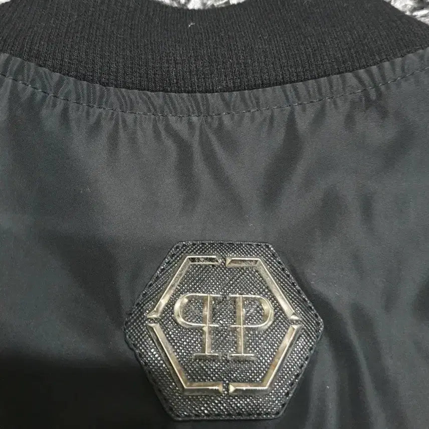 [BUNJANG] Philipp Plein Skull Printed Bomber Jacket / 필립플레인 블랙 스컬 프린팅 봄버 자켓