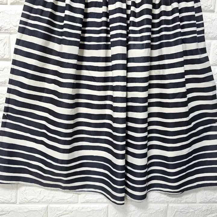[BUNJANG] Striped Elastic Waist Long Skirt / 밴딩롱치마