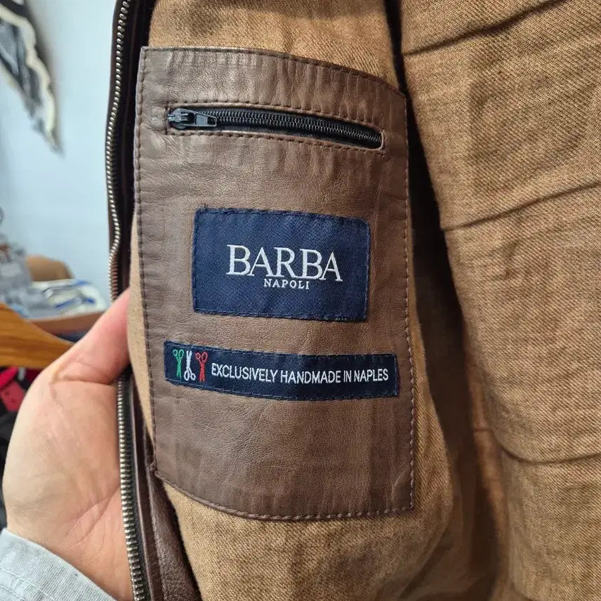 [BUNJANG] BARBA Napoli 이태리 명품 남성 가죽 자켓  48갈색 가죽 / BARBA Napoli 이태리 명품 남성 가죽 자켓  48갈색 가죽