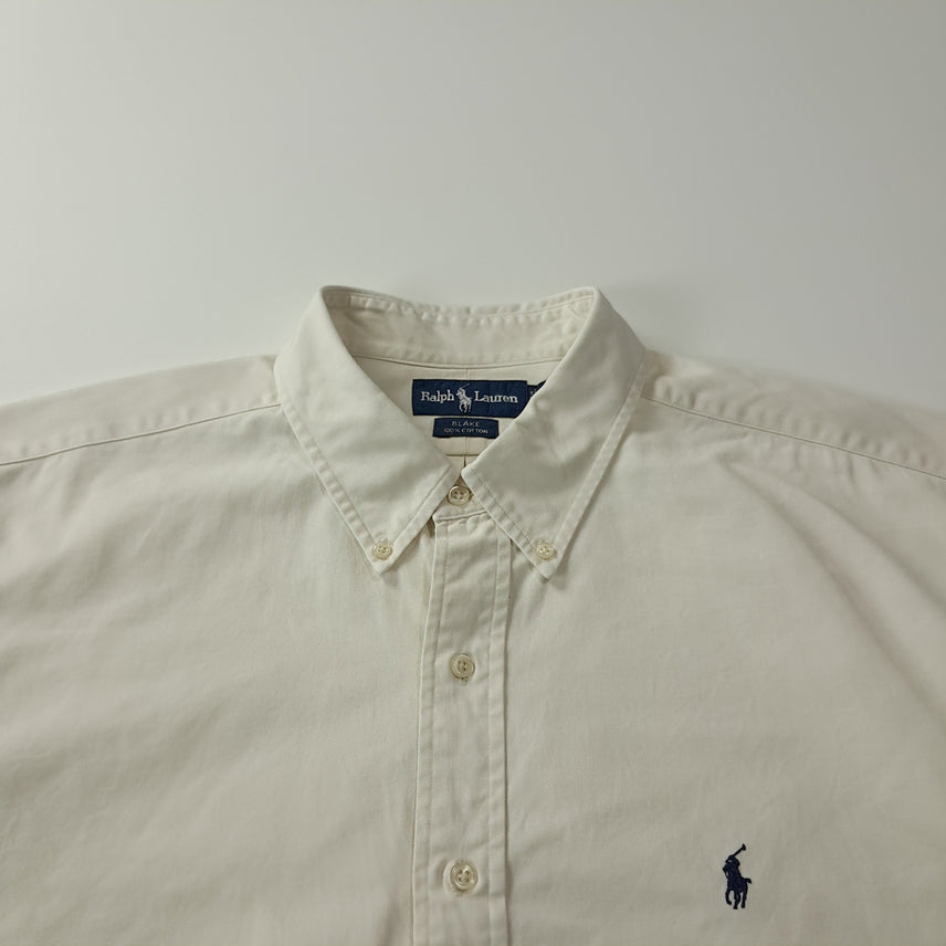 [SOLD OUT] CK406 2XL 폴로 90s 블레이크 네츄럴 화이트 반팔 셔츠 남방