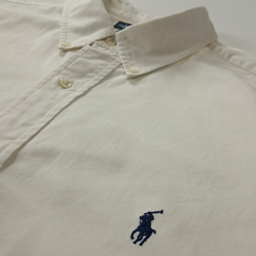 [SOLD OUT] CK406 2XL 폴로 90s 블레이크 네츄럴 화이트 반팔 셔츠 남방