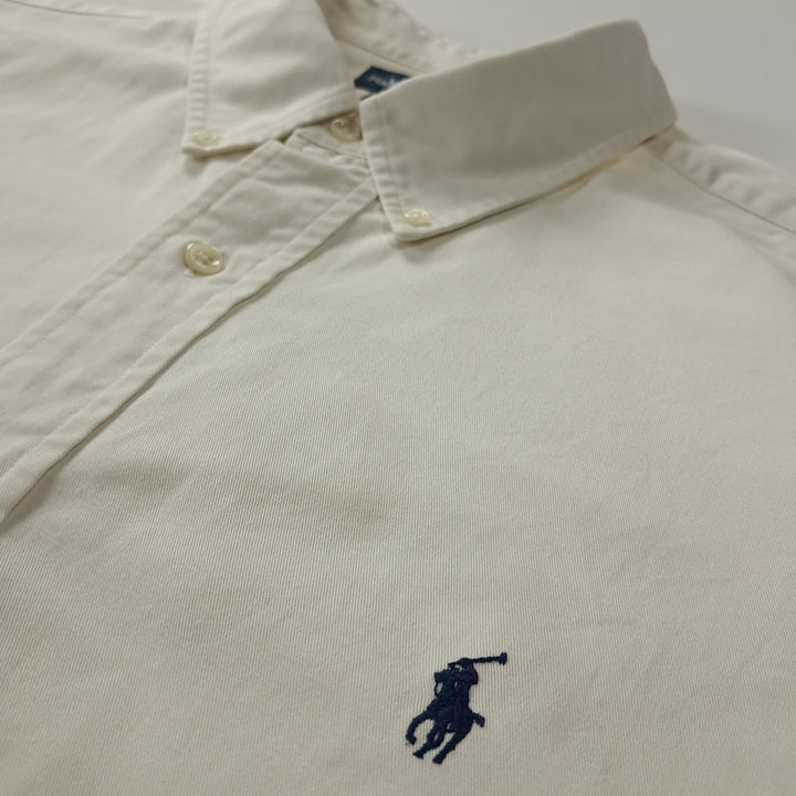 [SOLD OUT] CK406 2XL 폴로 90s 블레이크 네츄럴 화이트 반팔 셔츠 남방