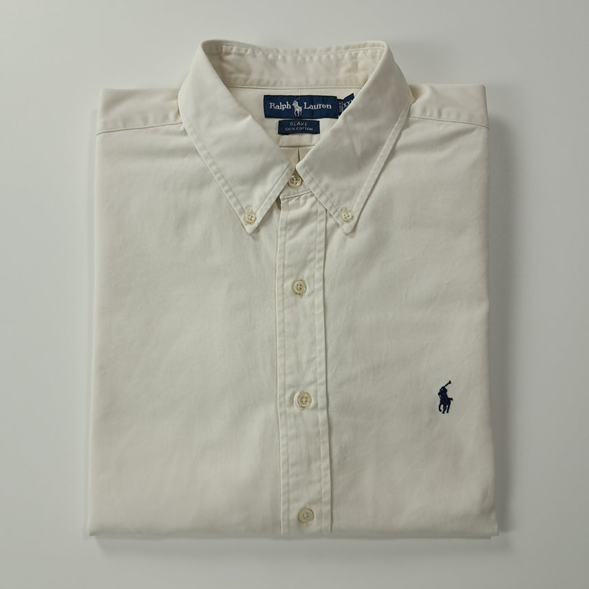 [SOLD OUT] CK406 2XL 폴로 90s 블레이크 네츄럴 화이트 반팔 셔츠 남방