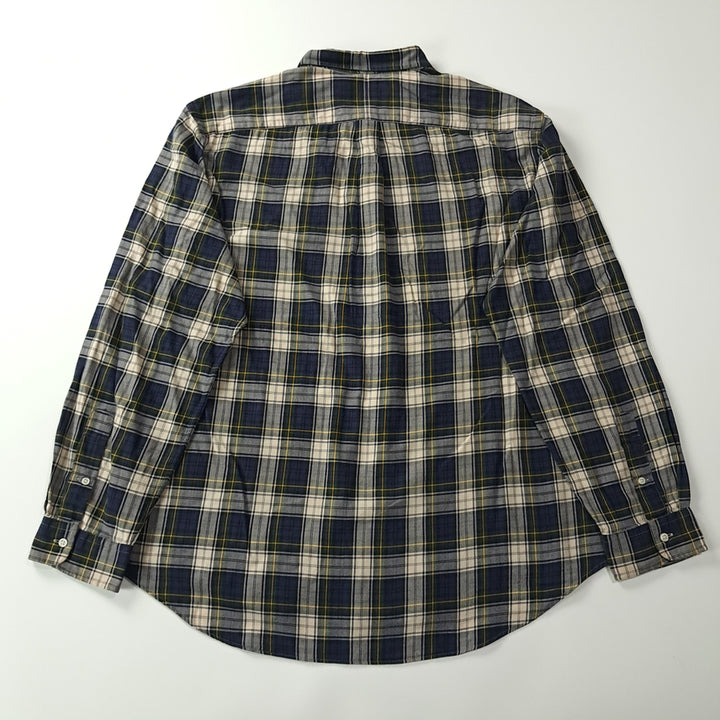 [SOLD OUT] CK407 2XL 폴로 90s 클래식 타탄체크 네이비 셔츠 남방