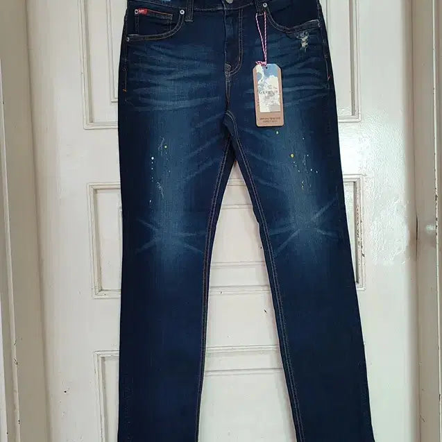 [BUNJANG] Vintage Straight Leg Jeans / 청바지32 스판 남성 빈티지 일자 청바지 데님 사계절 새상품