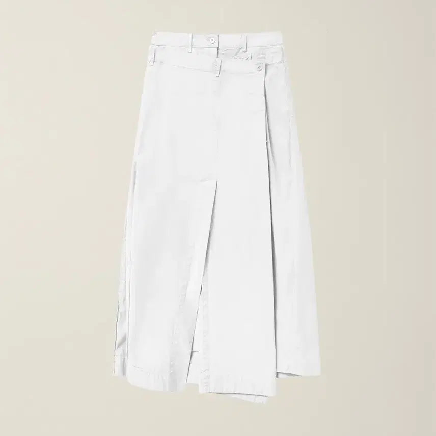 [SOLD OUT] 누마레ee DOUBLE WAIST SKIRT WHITE S
