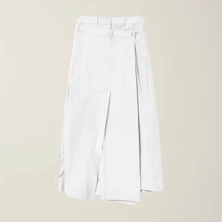 [SOLD OUT] 누마레ee DOUBLE WAIST SKIRT WHITE S