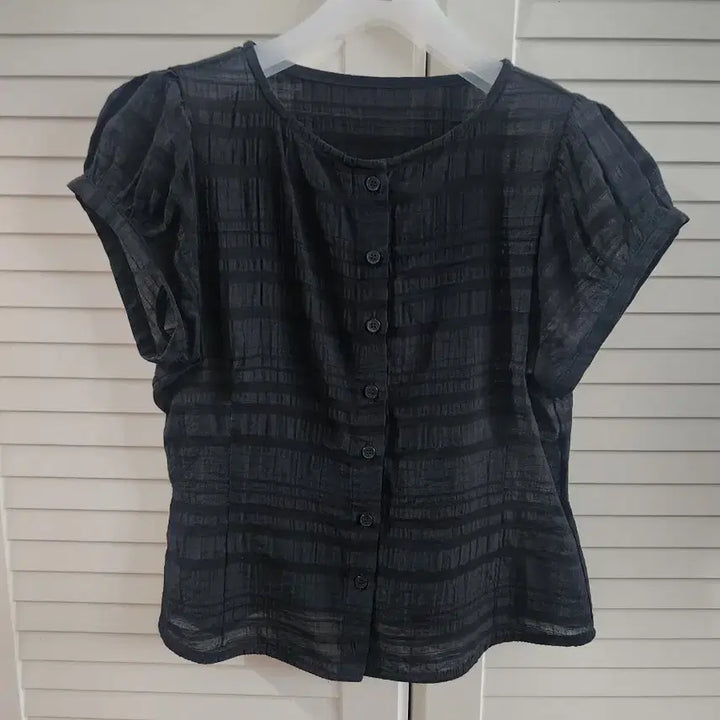 [BUNJANG] Jaju Black Blouse / 자주 블랙 블라우스
